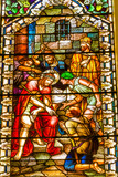 Mocking Jesus Stained Glass Saint Mary's Catholic Church San Antonio Texas