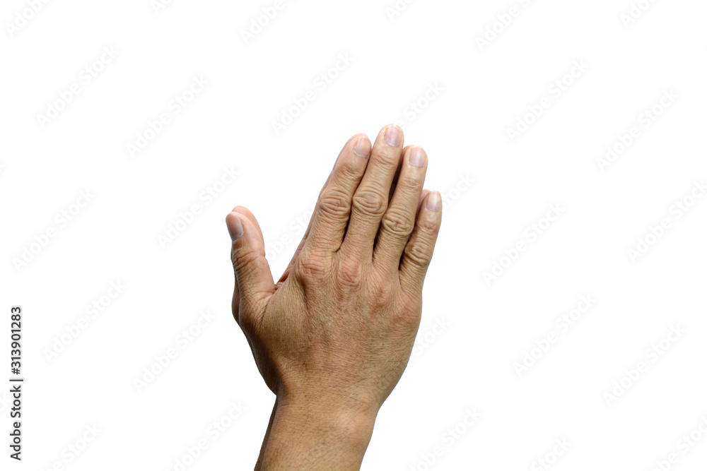 Symbol empty hand holding isolated on the white background. Symbol empty hand holding isolated on the white background.