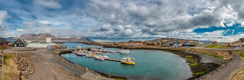 Port of the city of.Djúpivogur - Iceland