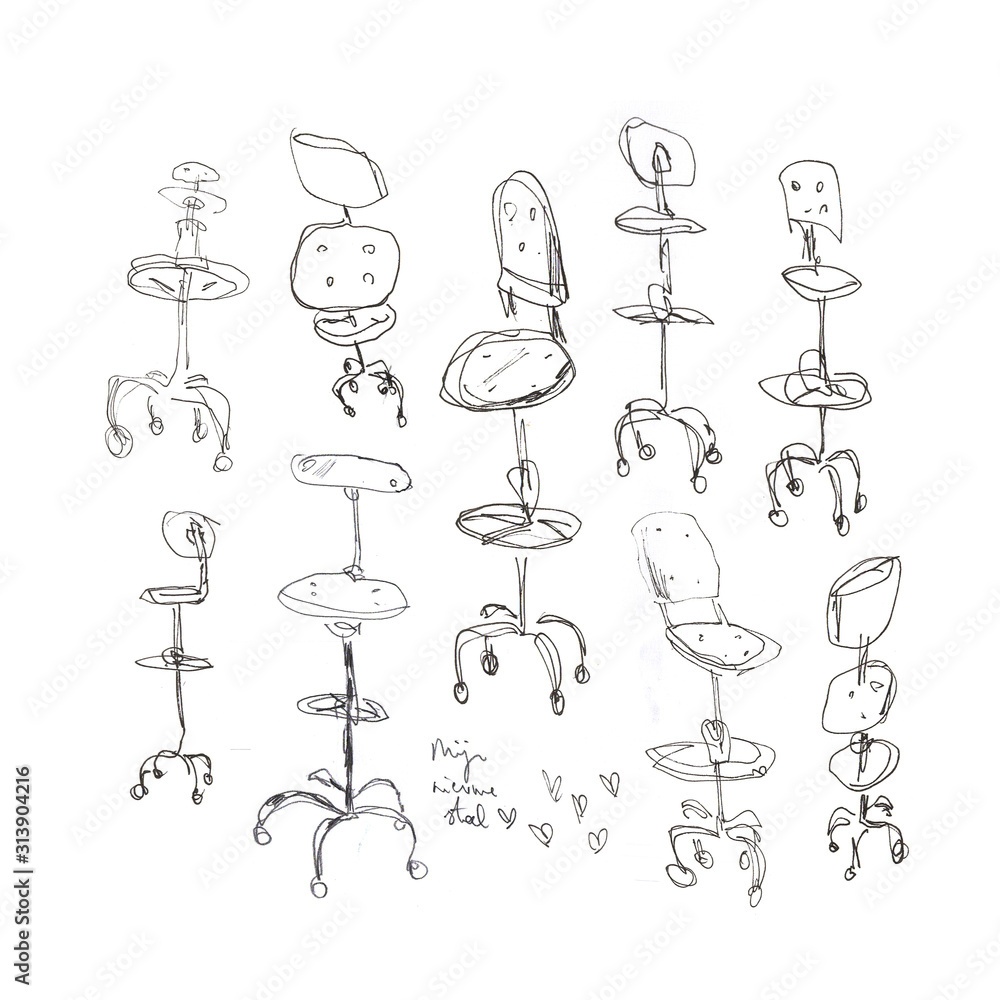 Desk Chair Sketches Desk Chair Sketches