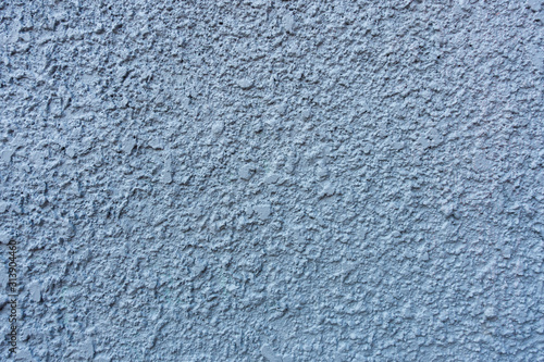 Blue concrete wall with rough skin texture, Abstract texture of plaster wall.