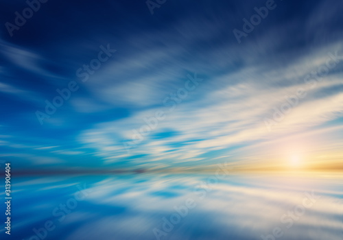 Fototapeta Naklejka Na Ścianę i Meble -  Bolivia sky and water mirror reflections