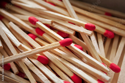 group of wooden matches 