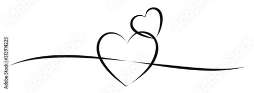 Symbol of stylized heart