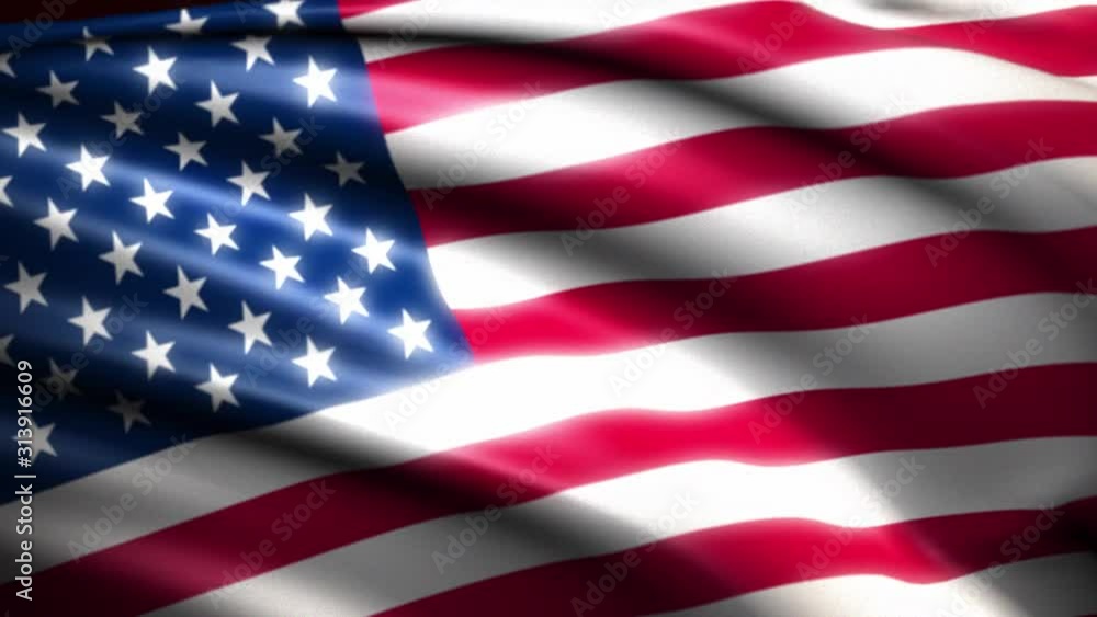USA flag background, 3d animation, vote USA flag background, 3d animation, vote