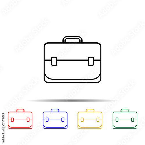 teacher diplomat multi color style icon. Simple thin line, outline vector of school icons for ui and ux, website or mobile application