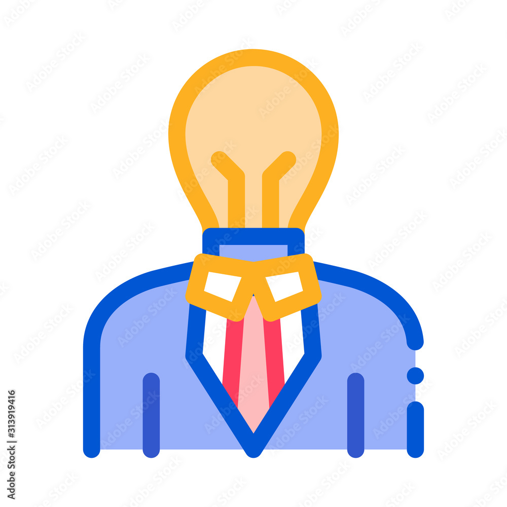 Savvy Man Icon Vector. Outline Savvy Man Sign. Isolated Contour Symbol Illustration Savvy Man Icon Vector. Outline Savvy Man Sign. Isolated Contour Symbol Illustration