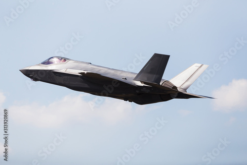 F-35A stealth fighter captured in July 2018 at the Royal International Air Tattoo in Gloucestershire, England photo