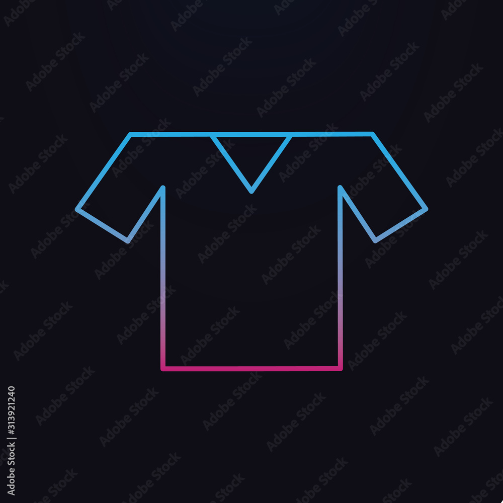 Tshirt nolan icon. Simple thin line, outline vector of shopping icons for ui and ux, website or mobile application Tshirt nolan icon. Simple thin line, outline vector of shopping icons for ui and ux, website or mobile application