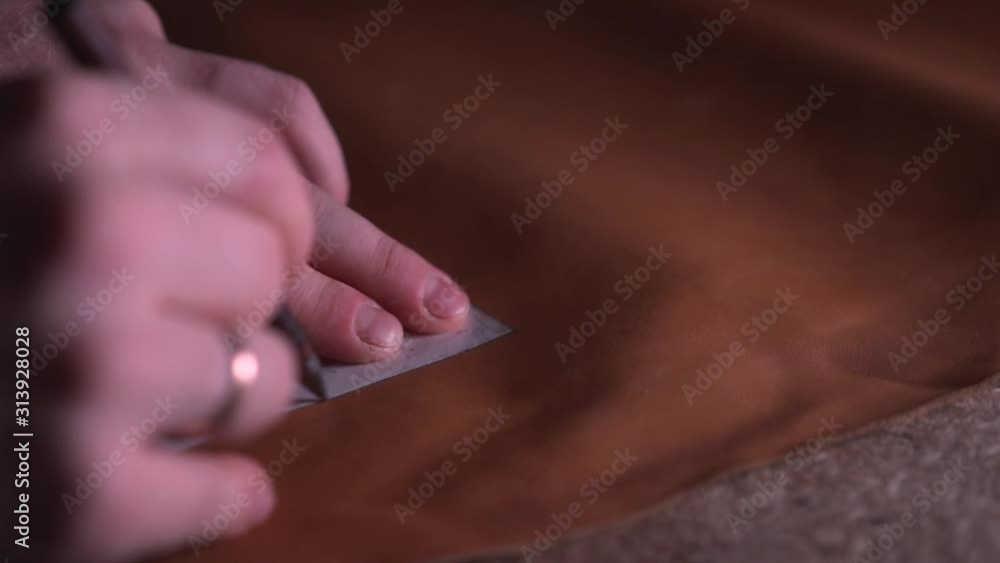 custom made wallpaper toronto digitalhands of a master working with leather to create a product