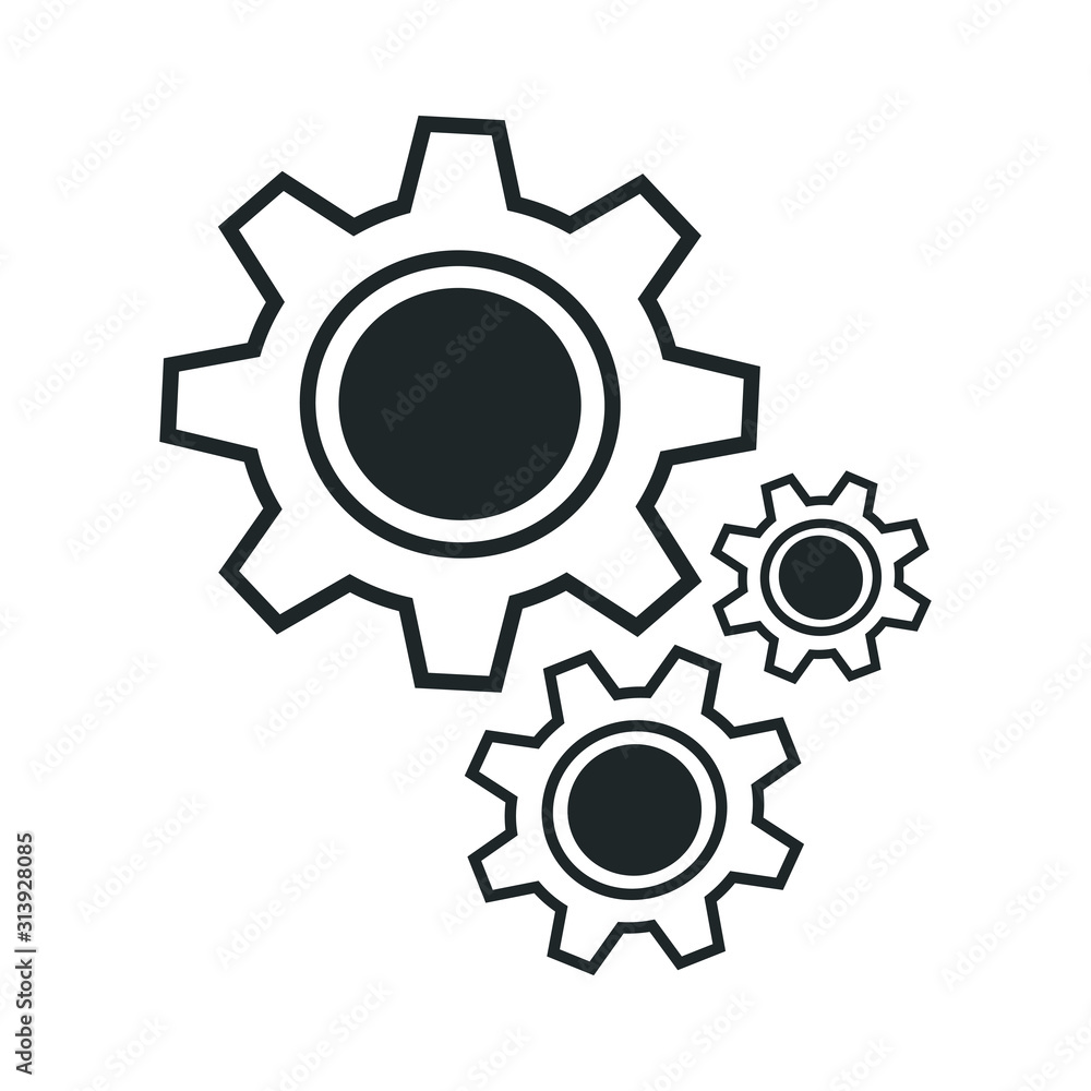 Three gears mechanism 