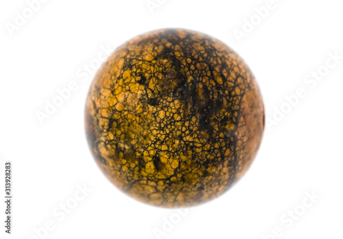 Fototapeta Naklejka Na Ścianę i Meble -  planet mercury , yellow space planet isolated on white background