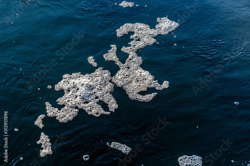 Canvas Print Foam and water