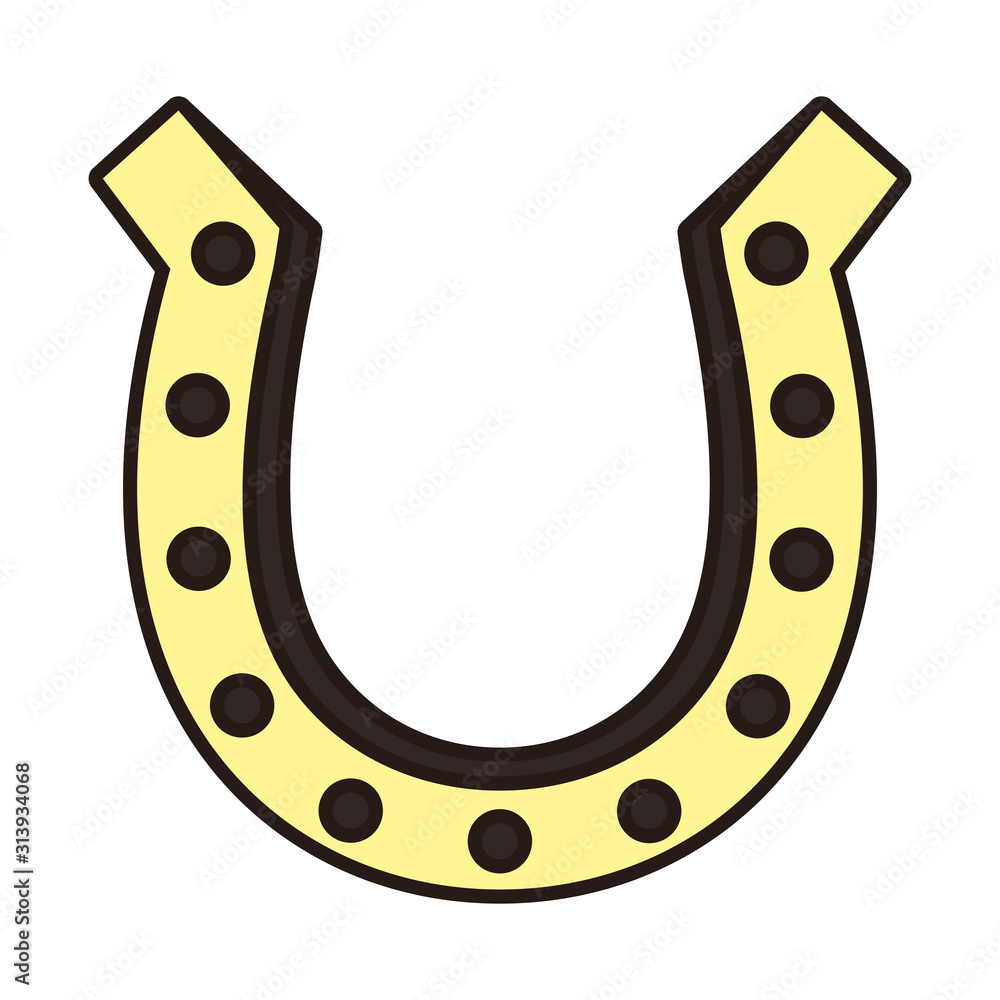horse shoe lucky isolated icon horse shoe lucky isolated icon