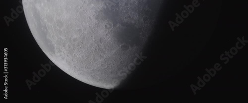 Silver moon - medium shot - no flares