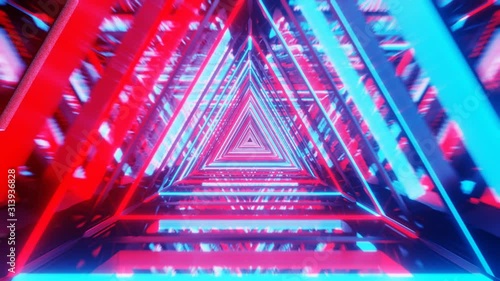 Seamless Sci-Fi Video Looping - 3d Rendering