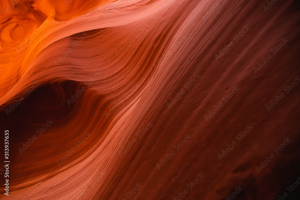 Obraz premium Courbes et texture à Antelope Canyon - Grand Ouest Américain