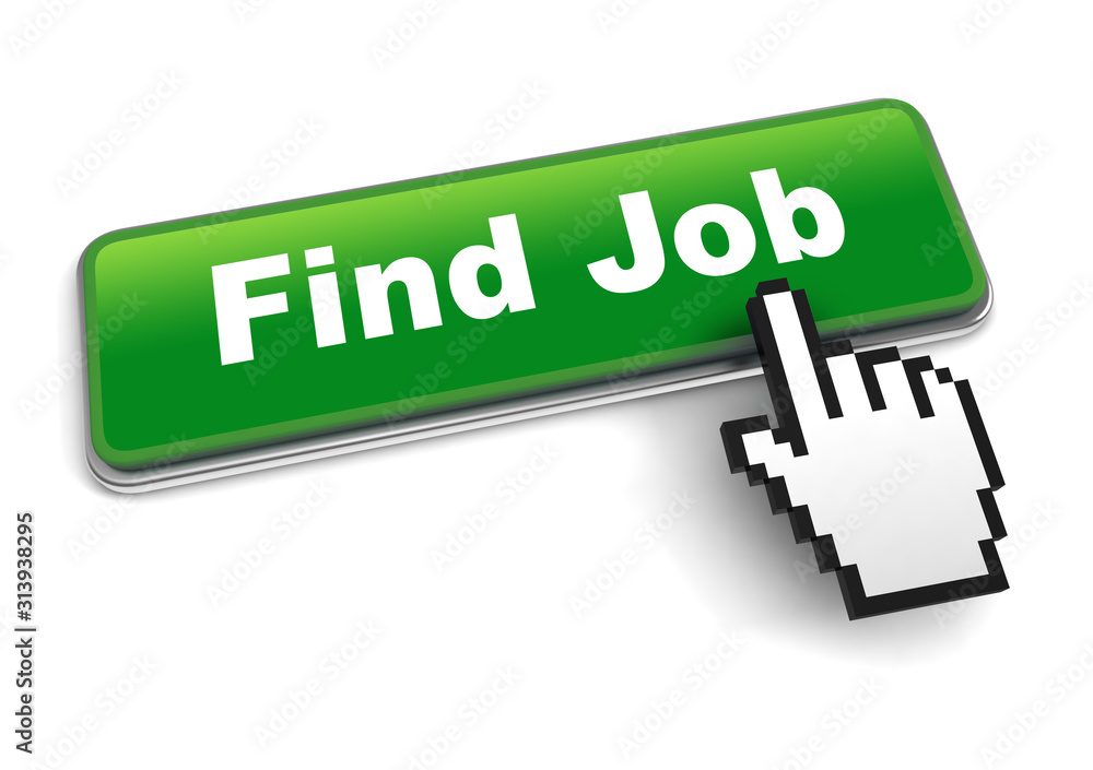 find job concept 3d illustration isolated find job concept 3d illustration isolated