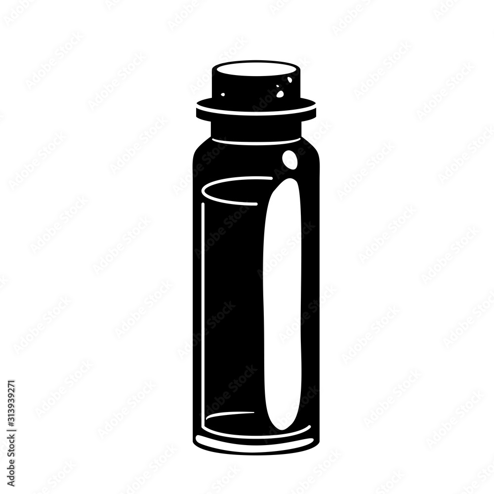 Glyph Massage oil for beauty spa salon, vial black silhouette icon. Essential fragrance aromatherapy. Wellness perfume. Medical ayurveda isolated Vector pictogram Glyph Massage oil for beauty spa salon, vial black silhouette icon. Essential fragrance aromatherapy. Wellness perfume. Medical ayurveda isolated Vector pictogram