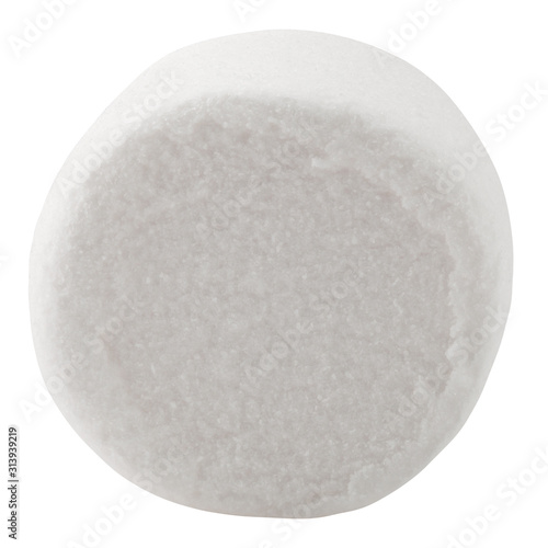 marshmallow isolated on white background, clipping path, full depth of field