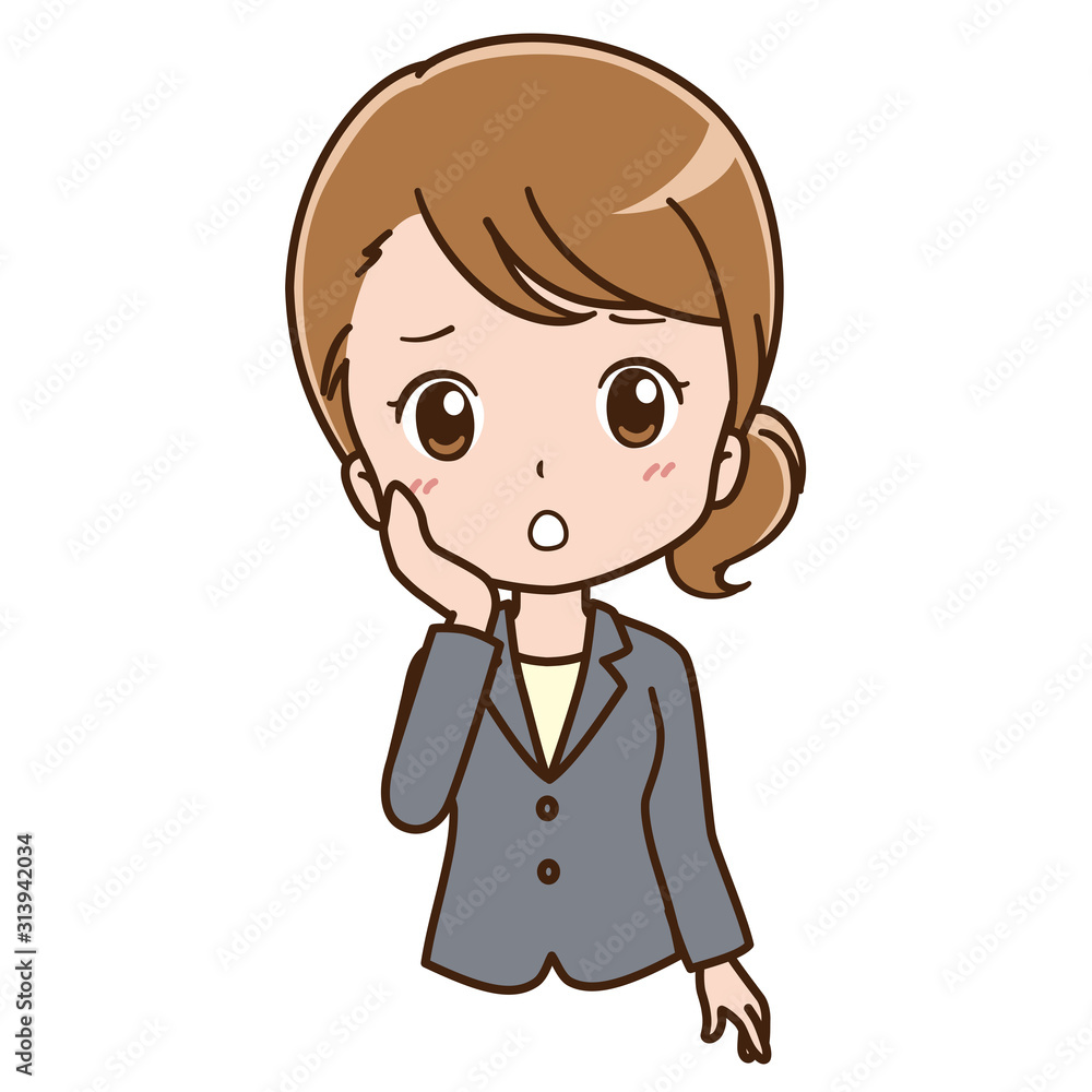 女性　ビジネス　イラスト