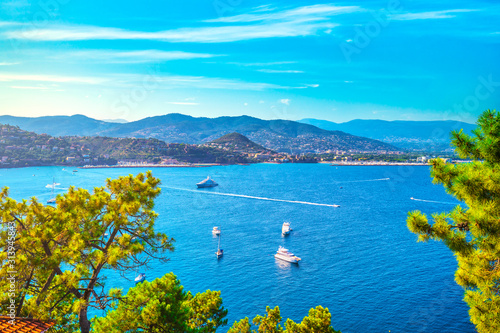 Cannes La Napoule bay view. French Riviera, Azure Coast, Provence photo