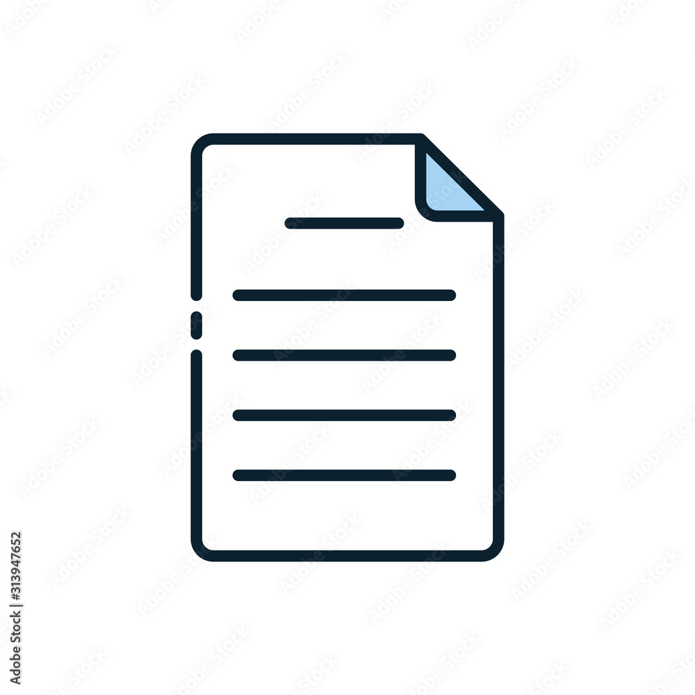 Isolated data document vector design Isolated data document vector design