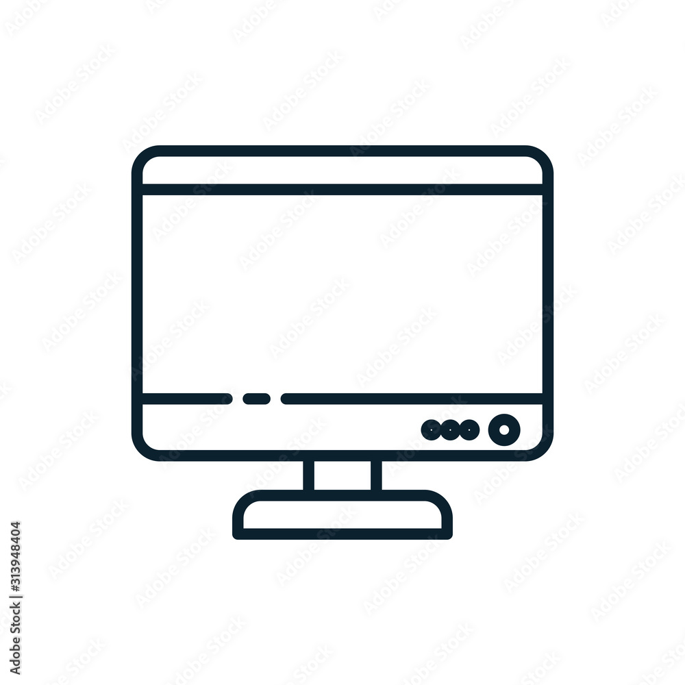 Isolated digital computer vector design Isolated digital computer vector design