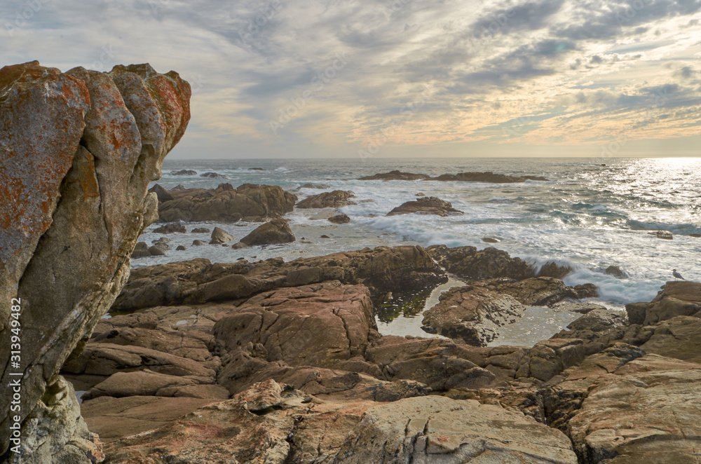 rocks on the atlantic coast of galicia