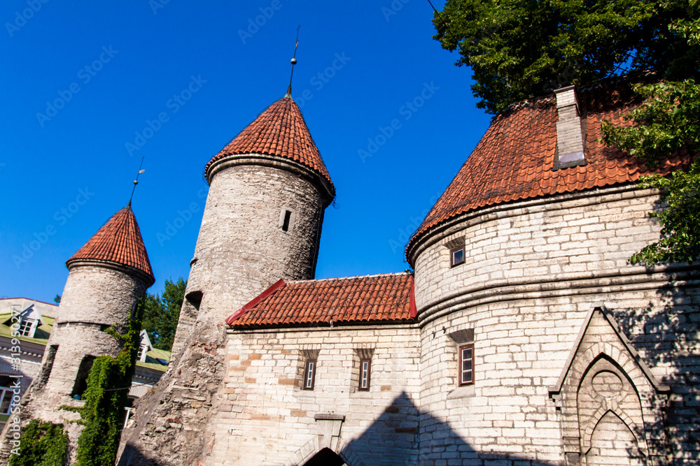 Town walls towers of Tallin, Estonia