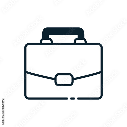 Isolated suitcase bag vector design