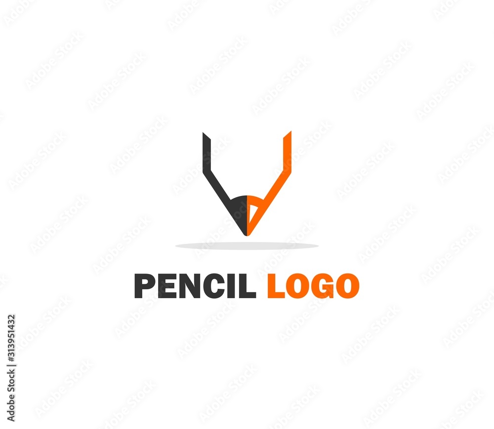 Pencil Logo Design Pencil Logo Design