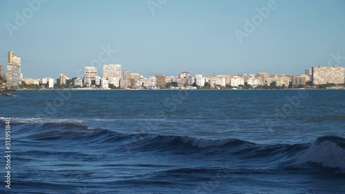 Magnificent seascapes on the Spanish promenade in the city of Alicante
