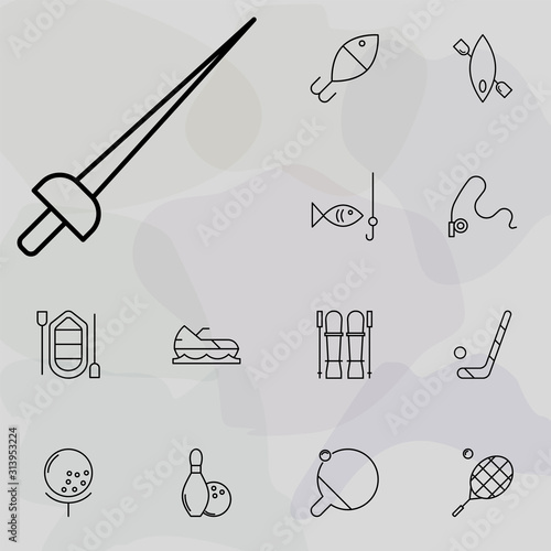 sword icon. Sport icons universal set for web and mobile