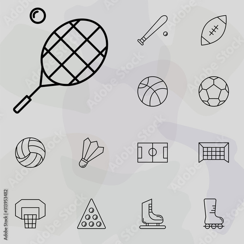 tennis racquet icon. Sport icons universal set for web and mobile