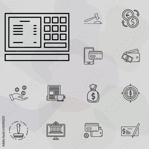 atm cash machine icon. banking and finance icons universal set for web and mobile
