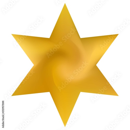 Abstract background in the form of hexagram.