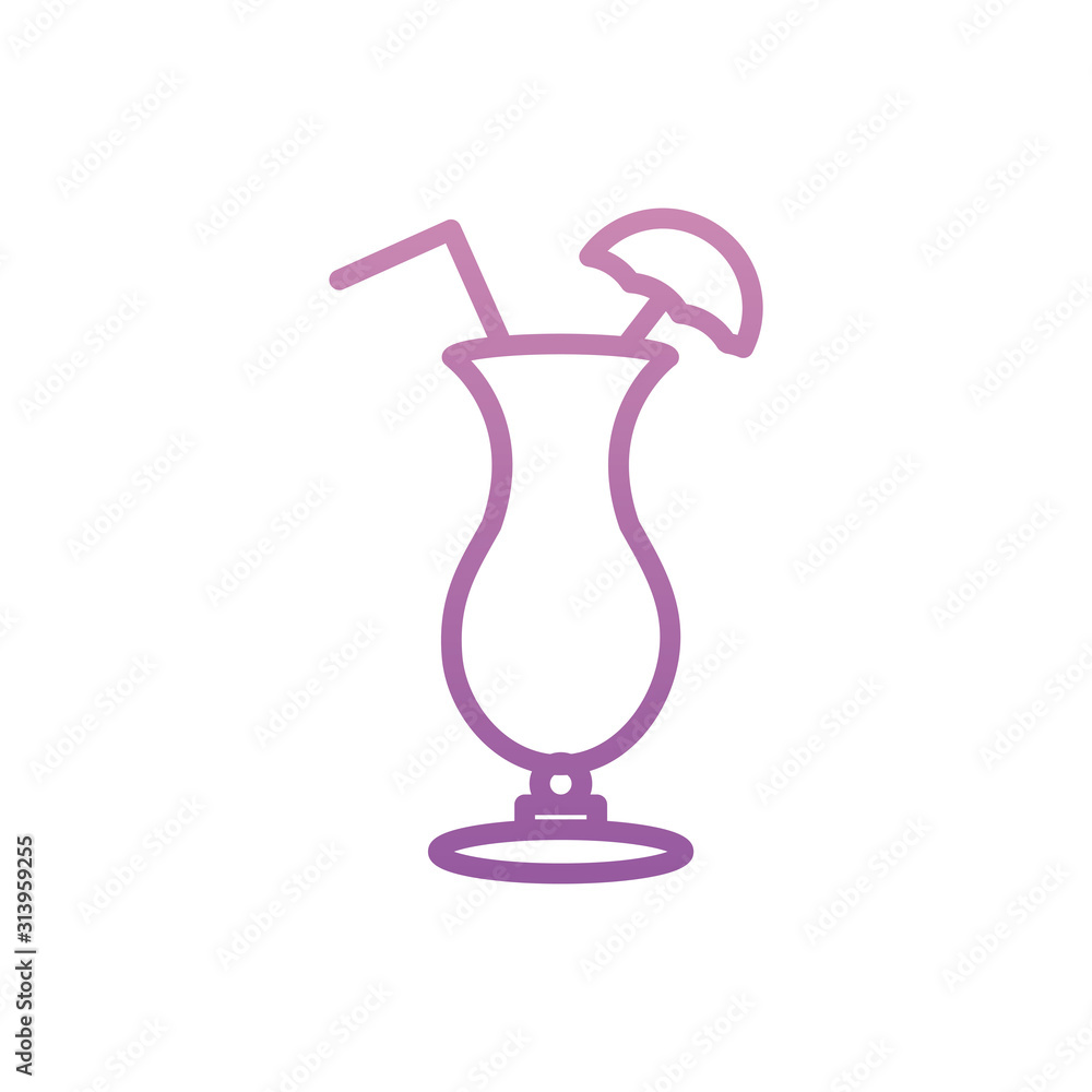 Isolated alcohol cocktail vector design Isolated alcohol cocktail vector design
