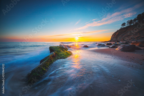 Sunrise over the beach