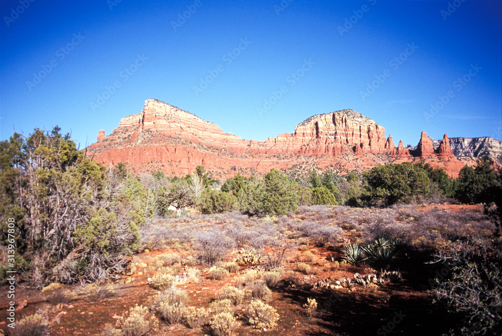 Fototapeta premium Twin Buttes/Two Nuns, Sedona, Arizona