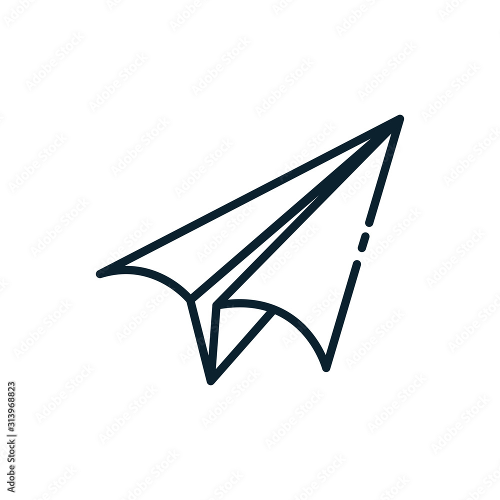 Isolated origami paperplane vector design Isolated origami paperplane vector design