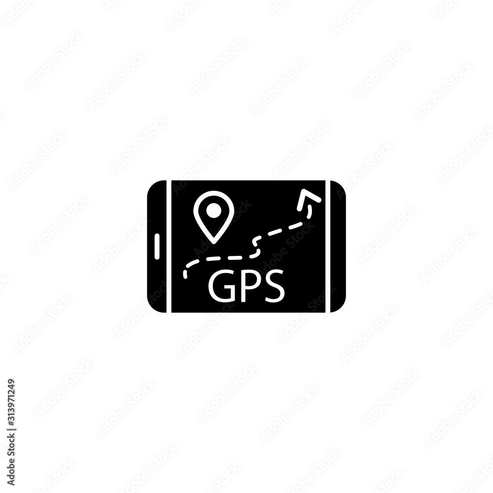 Tablet GPS location icon. Simple connection sign icons for ui and ux, website or mobile application Tablet GPS location icon. Simple connection sign icons for ui and ux, website or mobile application
