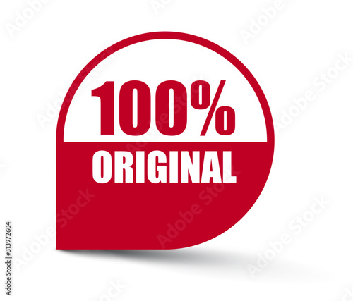 red vector banner 100% original