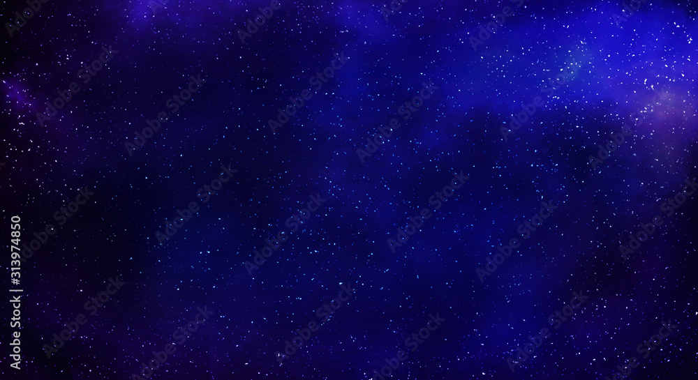 Milky way galaxy with stars and space background.	