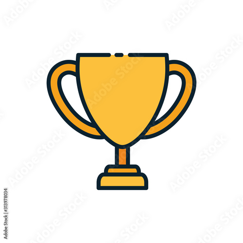 Isolated trophy icon vector design