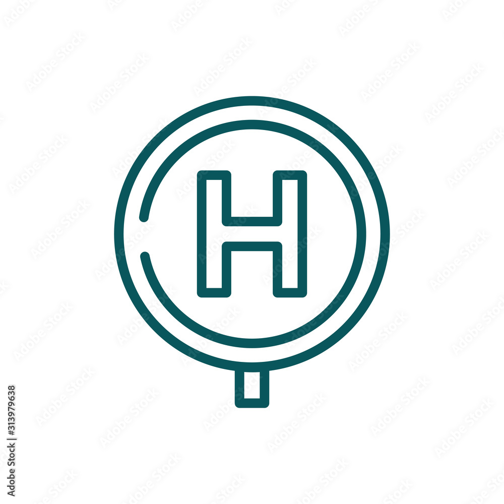 Isolated hospital road sign vector design Isolated hospital road sign vector design