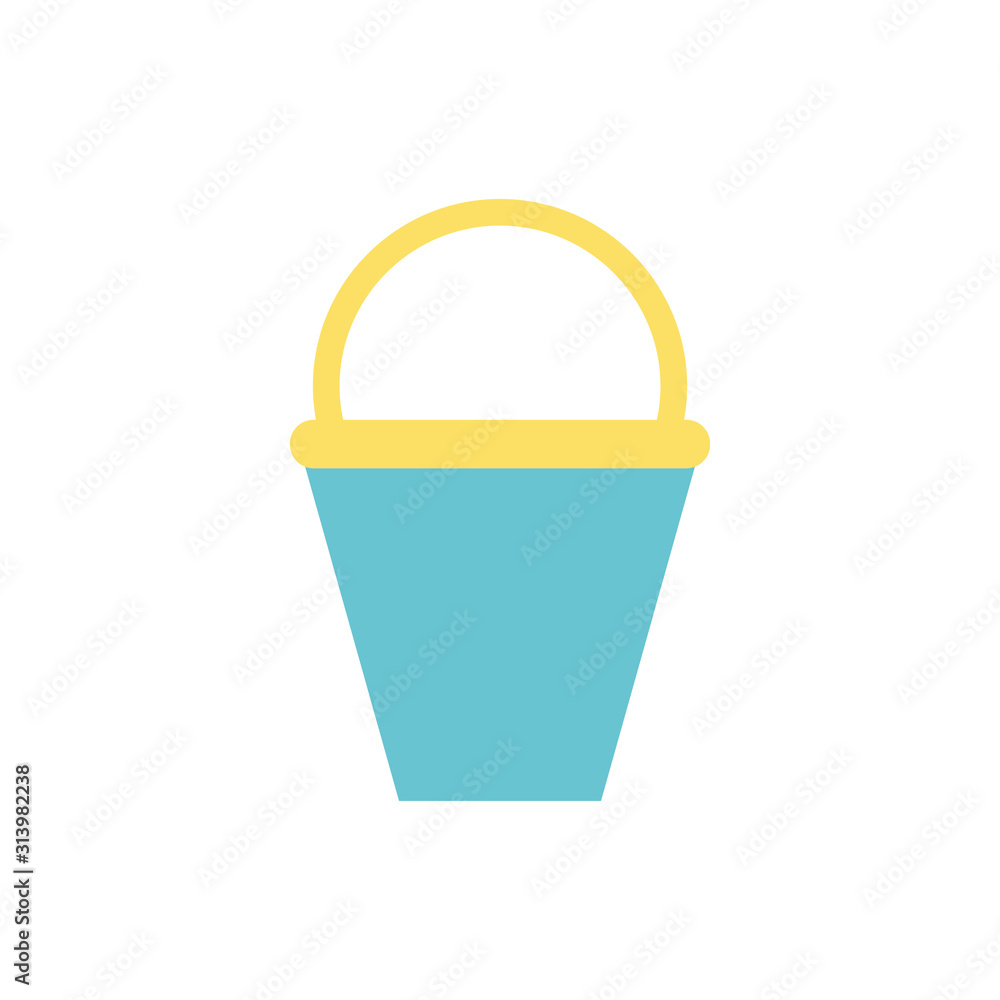 plastic pot bucket isolated icon plastic pot bucket isolated icon