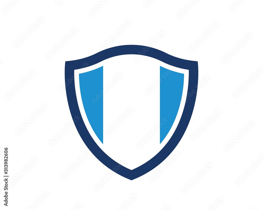 Shield symbol logo template vector Shield symbol logo template vector