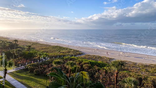 The beautiful beach in Longboat Key, Florida on the Gulf Coast of the USA