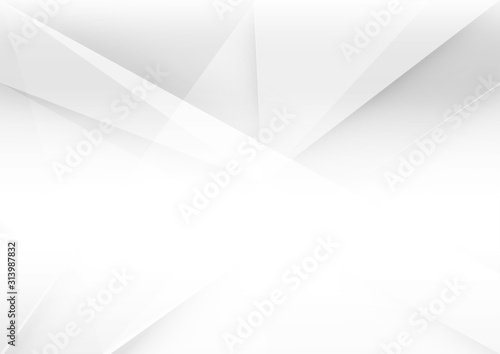 White and grey background. Corporate technology modern design. Pattern style geometric. Abstract modern background used about technology or product presentation backdrop. Vector illustration.